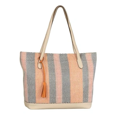 Afbeelding van Gabor Schoudertas Annett Zip Shopper Stripes Multi Beige