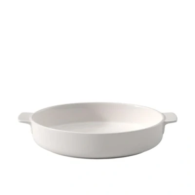 Afbeelding van Villeroy en Boch Clever Cooking ronde bakvorm, 28 cm, premium porselein, wit