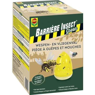 Afbeelding van Barrière Insect Green Wespen en Vliegenval natuurlijke ingrediënten veilig voor honingbijen 1 val met 125 ml lokvloeistof