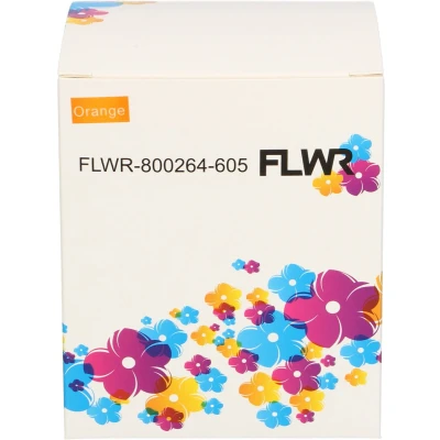 Afbeelding van FLWR Labels / Zebra verzendetiketten oranje Geschikt voor