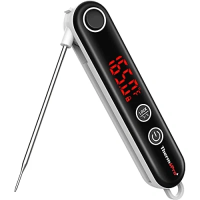 Afbeelding van ThermoPro TP18 Digitale professionele insteekthermometer, thermoelementthermometer, grill braadthermometer, vleesthermometer met magneethouder voor braden, babyvoeding, wijn, BBQ