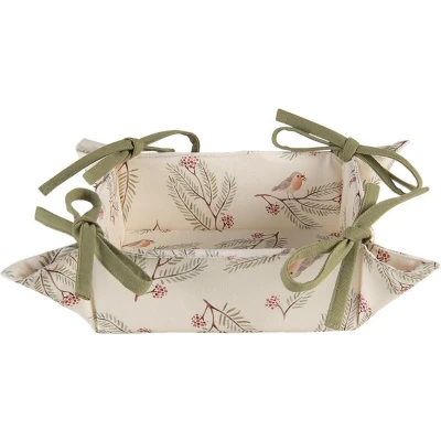 Afbeelding van Clayre &amp; Eef Cremekleurige Broodmandje 35*35*8 cm VGP47