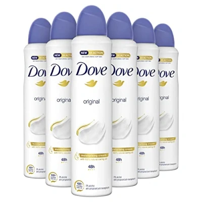 Afbeelding van 6x Dove Deodorant Spray Original 250 ml