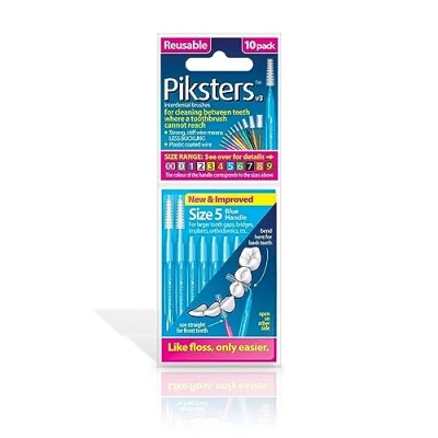 Afbeelding van Piksters Interdentale borstels 10 stuks blauw, 0,70 mm, 3 delige voordeelverpakking (3 x stuks)