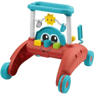 Afbeelding van Fisher Price 2 zijdige Stabiel Tempo Loopwagen (Multi Edition Tsjechisch, Pools, Slowaaks, Hongaars), loopspeelgoed met autothema voor baby&#039;s, kinderen van 6 maanden tot 3 jaar, HJP44