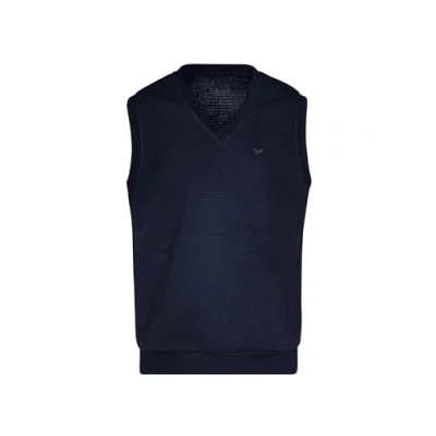 Afbeelding van TRIGEMA Pullunder in wafellook, Donkerblauw, L