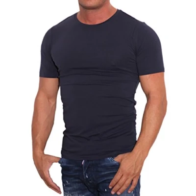 Afbeelding van JACK &amp; JONES Essentials Basic T shirt met ronde hals en korte mouwen, donkerblauw, S