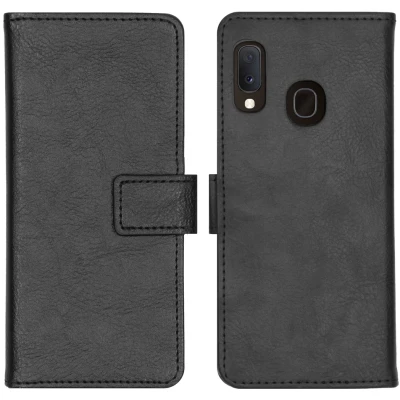 Afbeelding van Samsung Galaxy A20e Hoesje Kunstleder iMoshion Bookcase Zwart Telefoonhoesje