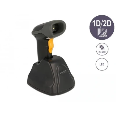 Afbeelding van Delock 2.4 GHz barcodescanner 1D en 2D met laadstation