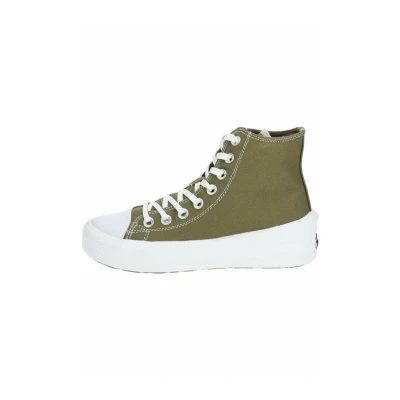 Afbeelding van Dockers by Gerli Sneakers hoog, Dames, Maat: 41, Khaki Textiel