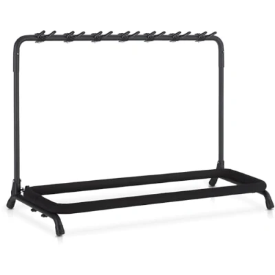 Afbeelding van Classic Cantabile 7 weg multi gitaarstandaard Standaard voor gitaren en bassen Opvouwbaar gemakkelijk transport Verstelbare neksteunen Schuimvulling Metalen constructie