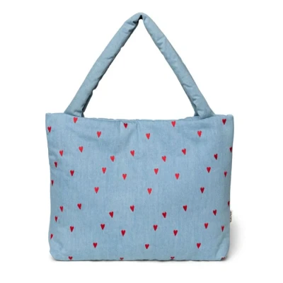 Afbeelding van Studio Noos Mom Bag Denim Hearts