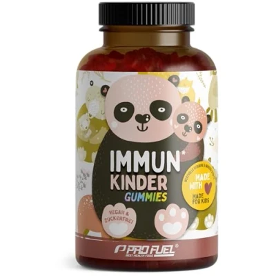 Afbeelding van vitamine gummibeertjes voor kinderen, 60x met B12, C, D3, K2, zink en selenium immuunsysteem celbescherming optimaal gedoseerd kinderen laboratorium getest