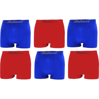 Afbeelding van Belucci Heren Boxers 6Pack Maat S
