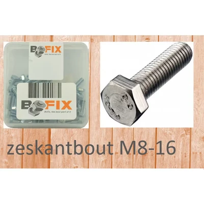 Afbeelding van Bofix Zeskantbout M8x15 (25 stuks)
