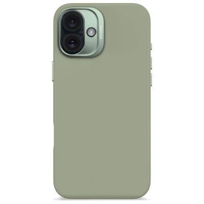 Afbeelding van Apple iPhone 16 Plus MagSafe Hoesje Siliconen en TPU (zacht) Decoded Softcase/Backcover Lichtgroen Telefoonhoesje