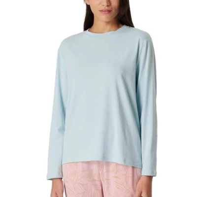 Afbeelding van Schiesser MIX Relax Pyjamashirt, Dames, Maat: 46, Bluebird