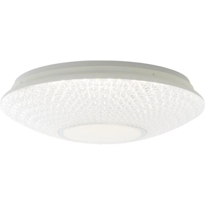 Afbeelding van Brilliant Leuchten Led plafondlamp Lucian Ø 50 cm, dimbaar, CCT, RGB Backlight, 3200 lm, afstandsbediening, wit (1 stuk)