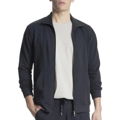 Afbeelding van Calida Remix Basic LW Jacket Donkerblauw katoen Small Heren