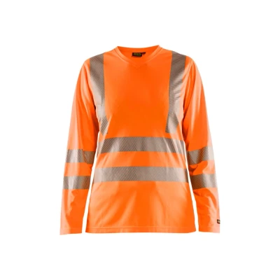 Afbeelding van Blaklader Dames T shirt lange mouw High Vis 3485 1013 Oranje