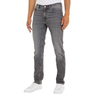 Afbeelding van Tommy Hilfiger Heren rechte Denton Str Grover grijze denim broek, blauw, 29W/30L, Grijs, 29W / 30L
