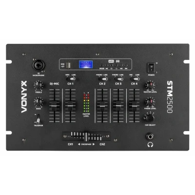 Afbeelding van Vonyx STM2500 Mengpaneel 5 kanaals met USB, MP3 speler en Bluetooth