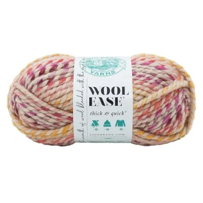 Afbeelding van Lion Brand Yarn Wol gemak dik en snel garen, zacht volumineus garen voor breien, haken knutselen, 1 streng, kruidenmarkt