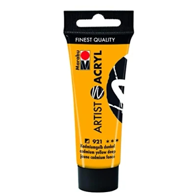 Afbeelding van Marabu Acrylverf &quot;Artist Acryl&quot;, 22 ml, cadmiumgeel donker