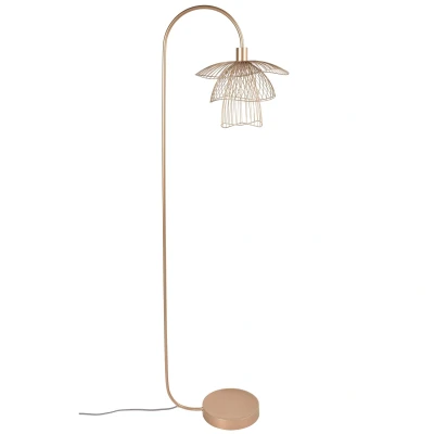 Afbeelding van Forestier Papillon vloerlamp champagne