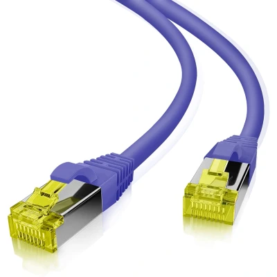 Afbeelding van Cat6a S/FTP PIMF LSZH Paars 30 meter Netwerkkabel Computerkabel Kabel