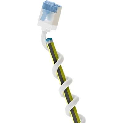 Afbeelding van goobay 74338 CAT 6A patchkabel slim/ultraflexibele RJ45 netwerkkabel U/FTP CU/dunne Ethernet kabel met korte stekkers/10 Gbit/s LSZH, knikbescherming/wit 5m