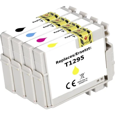 Afbeelding van Renkforce Inktcartridge vervangt Epson T1295, T1291, T1292, T1293, T1294 Compatibel Combipack Zwart, Cyaan, Magenta, Geel RF 5718864