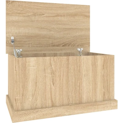 Afbeelding van vidaXL Opbergbox 70x40x38 cm bewerkt hout sonoma eikenkleurig