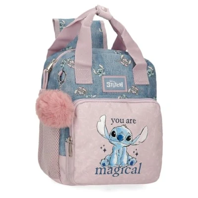 Afbeelding van Joumma Disney Stitch You Are Magical kleuterrugzak, Blauw, 23 x 28 10 cm, polyester, 6,44 l, kleuterschool rugzak