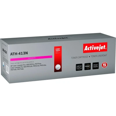 Afbeelding van ActiveJet ATH 413N toner voor HP printer; 305A CE413A vervanging; Opperste; 2600 pagina&#039;s; magenta.
