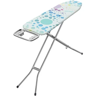 Afbeelding van Vileda Neo Strijkplank met strijkijzer, antislip, strijkplankovertrek van katoen, veilig transport, gemakkelijk op te bergen, afmetingen strijkijzerplaat: 114 x 33 cm