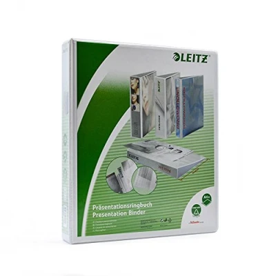 Afbeelding van Leitz Presentatie Ringband A4 extra breed wit vier D ringen
