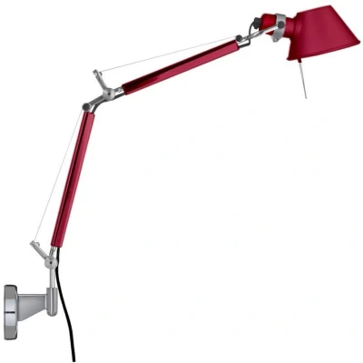 Afbeelding van Artemide Tolomeo Micro Parete Wandlamp Retrofit Rood