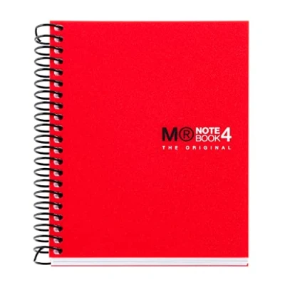 Afbeelding van 3 pack DIN A7 Miquelrius 4 Basic notitieboek rood