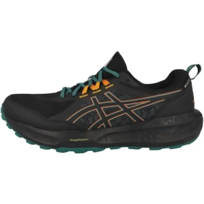 Afbeelding van Asics Gelsonoma 8 GTX Trail hardloopschoenen, Heren, Maat: 40, Black/rainy lake Textiel/ synthetisch