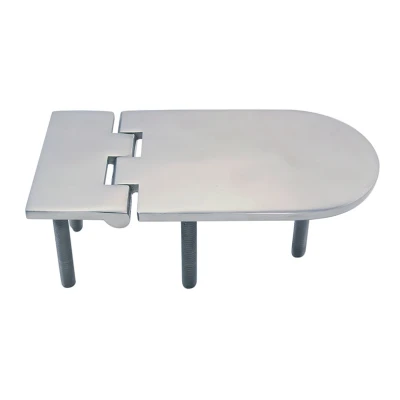 Afbeelding van RVS Scharnier met draadeinden 127 x 65 mm