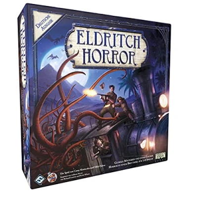 Afbeelding van Fantasy Flight Games, Eldritch Horror, basisspel, expertspel, strategiespel, 1 8 spelers, vanaf 14+ jaar, 120+ minuten, Duits