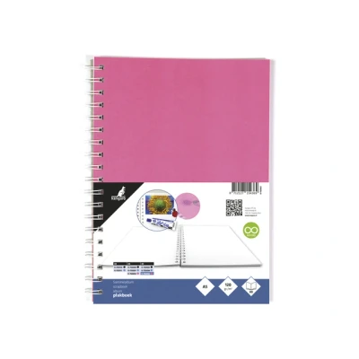 Afbeelding van Plakboek Kangaro A5+ 120 grams 40 vel, voorkant roze