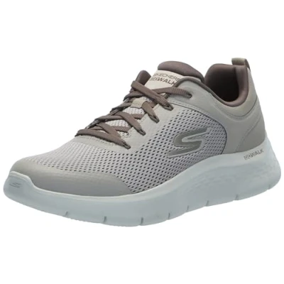Afbeelding van Skechers Heren GO Walk Flex Independent Sneakers, bruin synthetisch/textiel, 40 EU, Tan synthetisch textiel, 41.5 EU