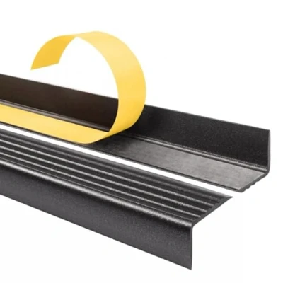 Afbeelding van Traprandprofiel zelfklevend, 40 x 25 cm, antislip traprandbescherming van kunststof pvc, sterrenstof, 200 cm