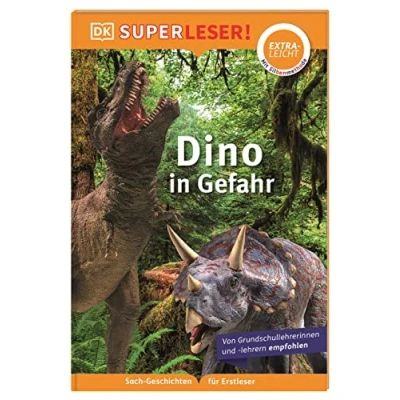 Afbeelding van SUPERLESER! Dino in Gefahr: Lesestufe extraleicht, Sach Geschichten für Erstleser. Mit Silbenmethode Kinder ab 6 Jahren