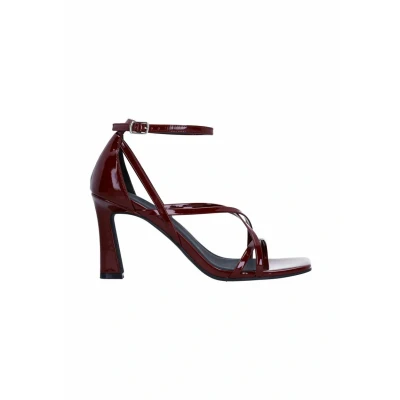 Afbeelding van Sacha Dames Bordeaux sandalen met hak Maat 42