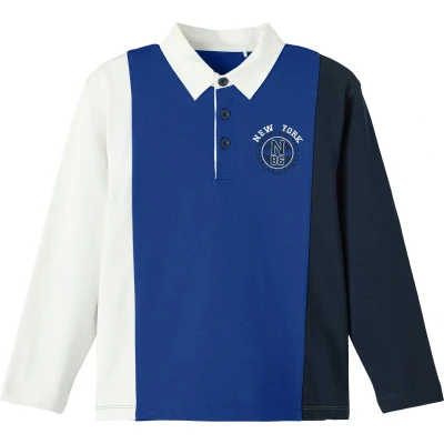 Afbeelding van Name It KIDS jongens polo Basimo Loose Fit Surf the Web