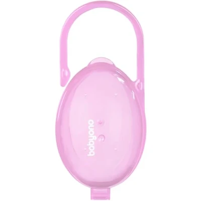 Afbeelding van Baby Ono Roze Fopspeen Doos Met Handgreep 528/04