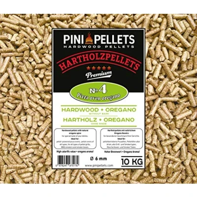 Afbeelding van PINI Hardwood Pellets № 4 BBQ Pizza Oven Oregano 10 Kg for Pellet Operated Ovens Grill